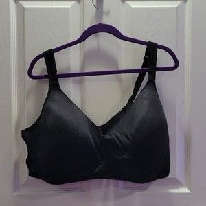 Cacique T Shirt Satin Black Color Bra Size 48DDD